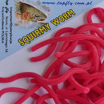 Squirmy wormies - dk. red