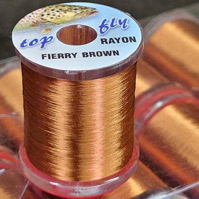 "top fly" RAYON - FIERRY BROWN