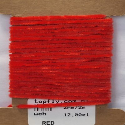 worm chenille - RED