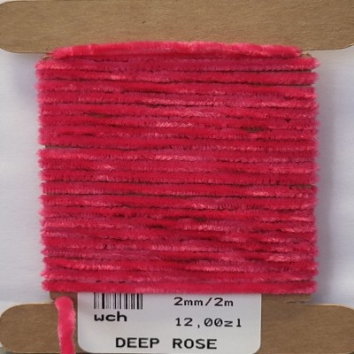 worm chenille - DEEP ROSE